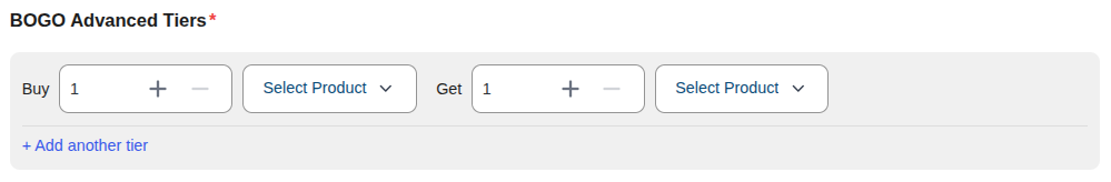 BOGO Advanced Tiers
