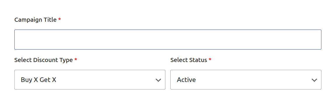 Core Campaign Details for BOGO Discount