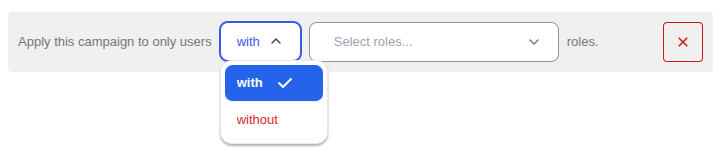 User Roles With Without
