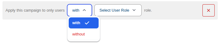 With Without Dropdown