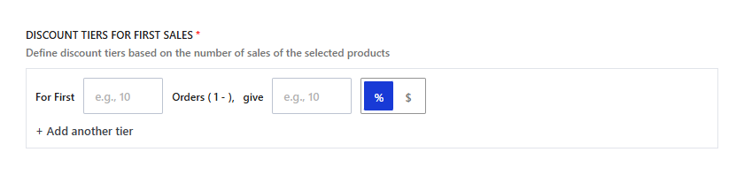 Define Early Bird Tiers