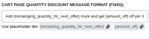 Cart Quantity Fixed Format