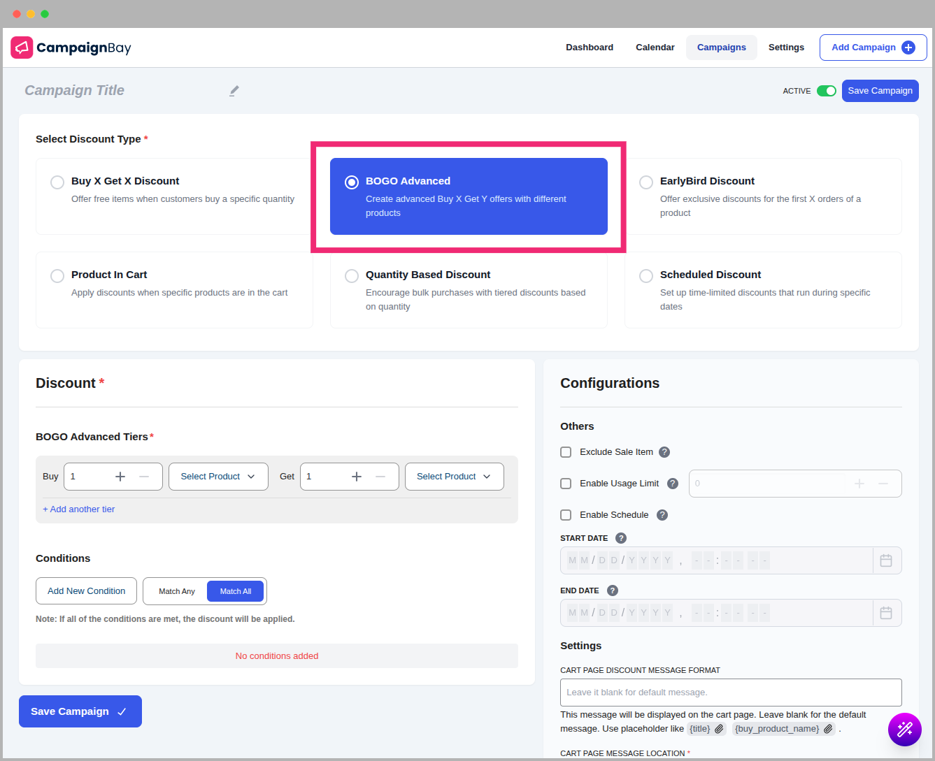 Select BOGO Advanced