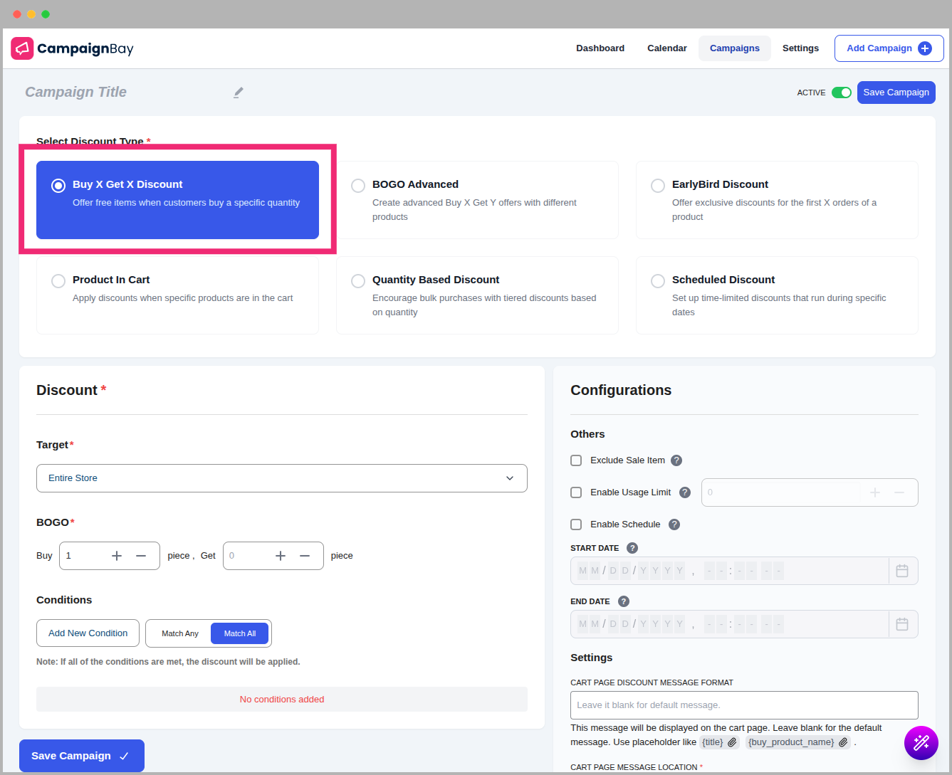 Select BOGO Standard