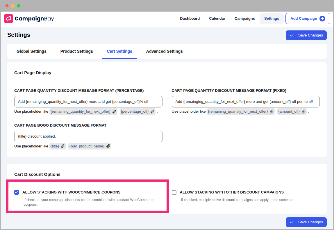 Stacking with Coupons
