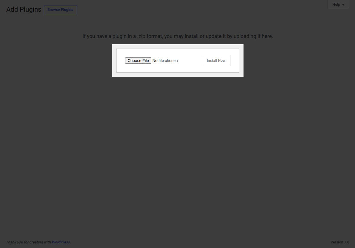 Upload Plugin Interface