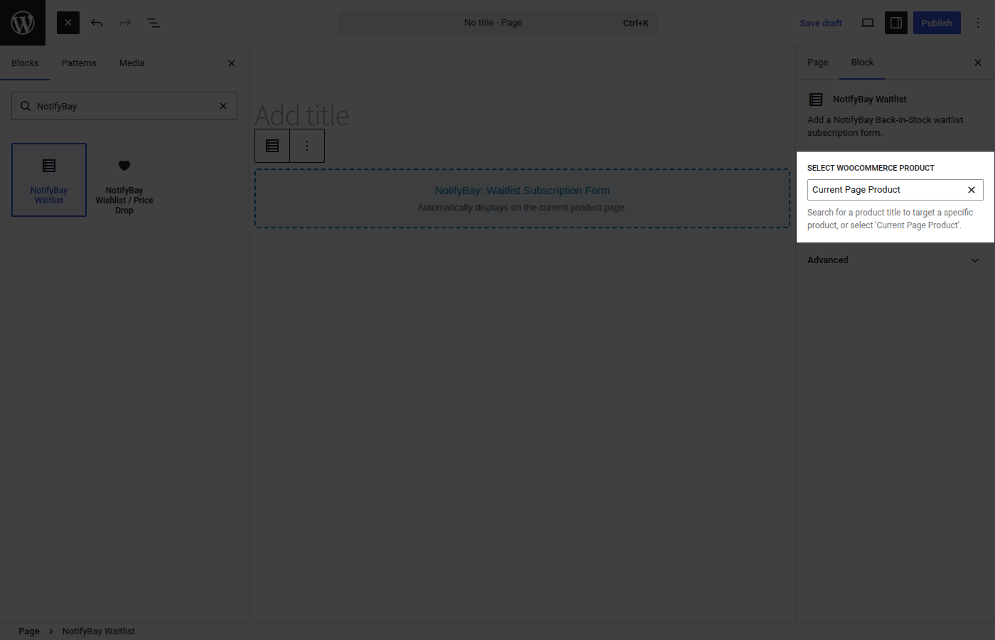 Block Sidebar Settings