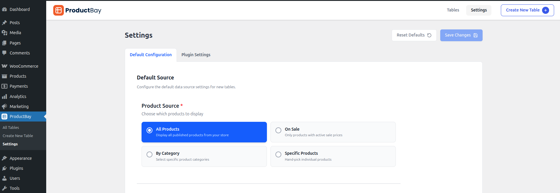 Default Configuration