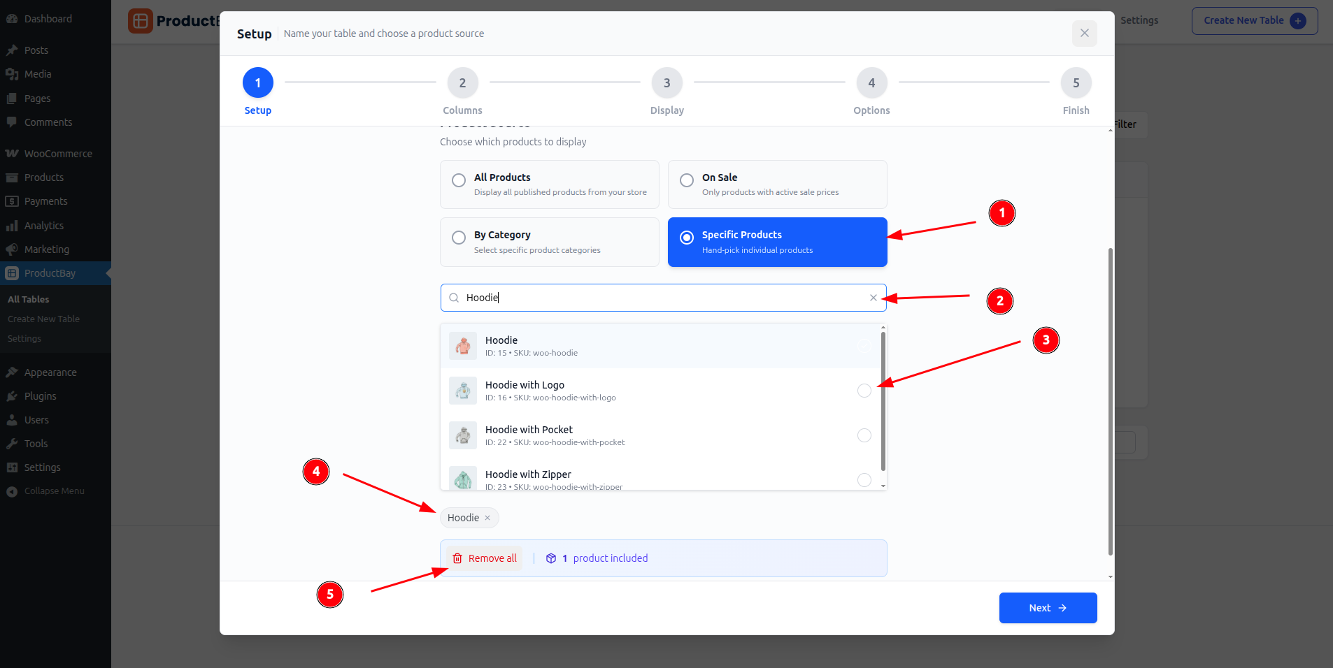 Source: Specific Products 