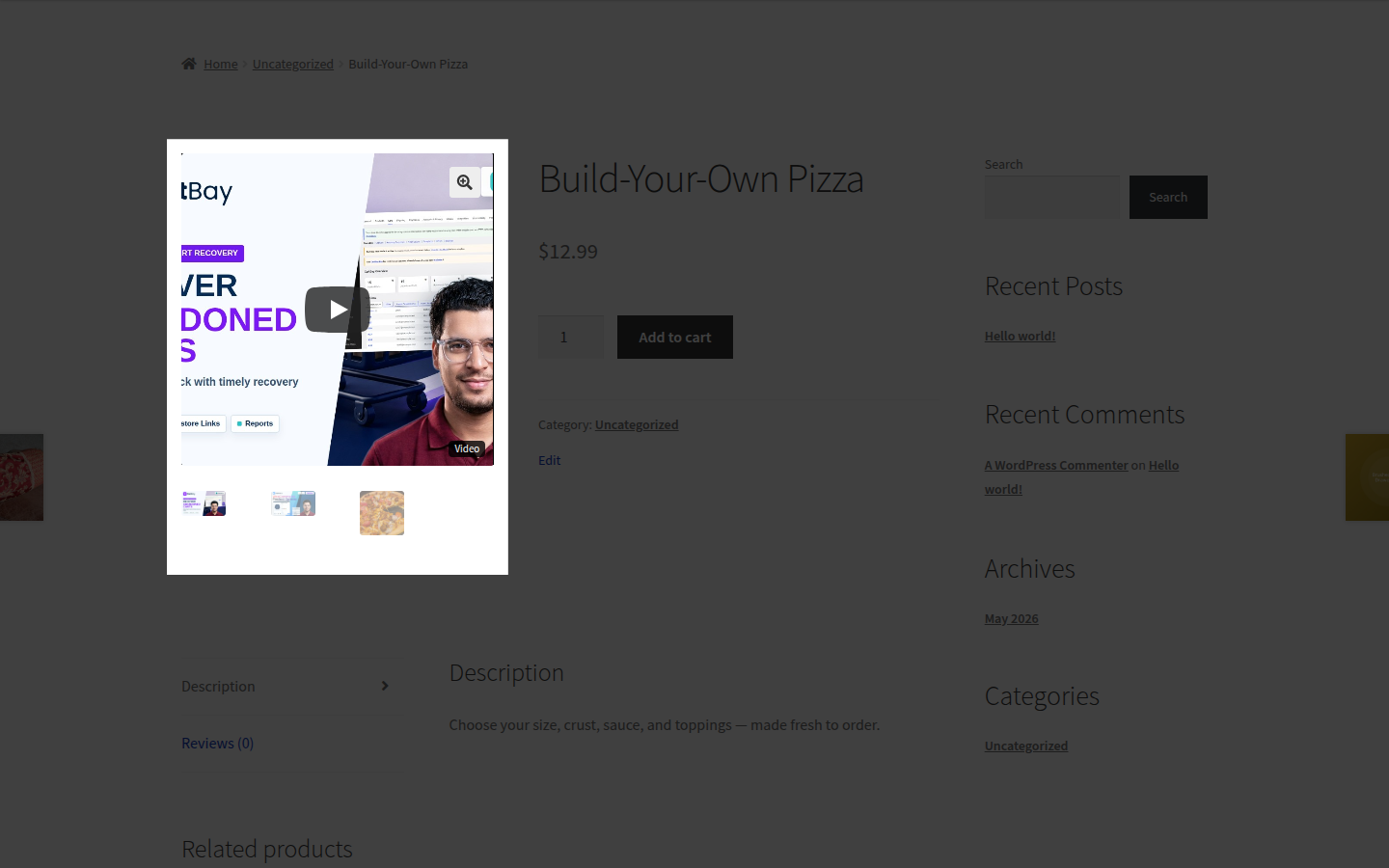 Product Page Preview