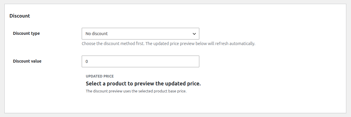 UpsellBay discount settings